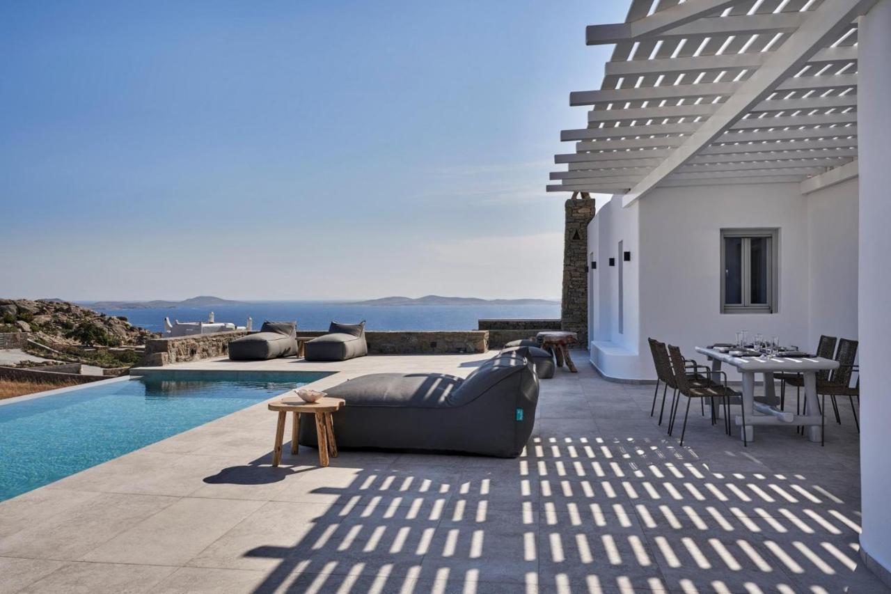 Annez Villa With Private Pool Panoramic Sea View Mykonos Town エクステリア 写真